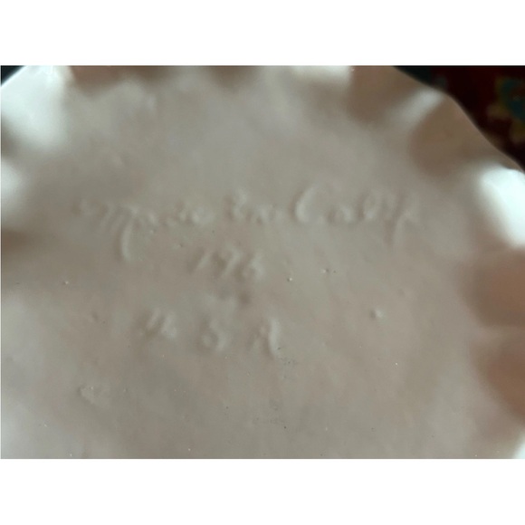 Vintage Soup Tureen California Pottery White Pumpkin Style Lid Ladle 1960s EC - Picture 14 of 14